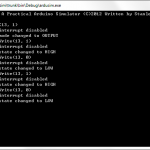 Simulation of example sketch BlinkWithoutDelay
